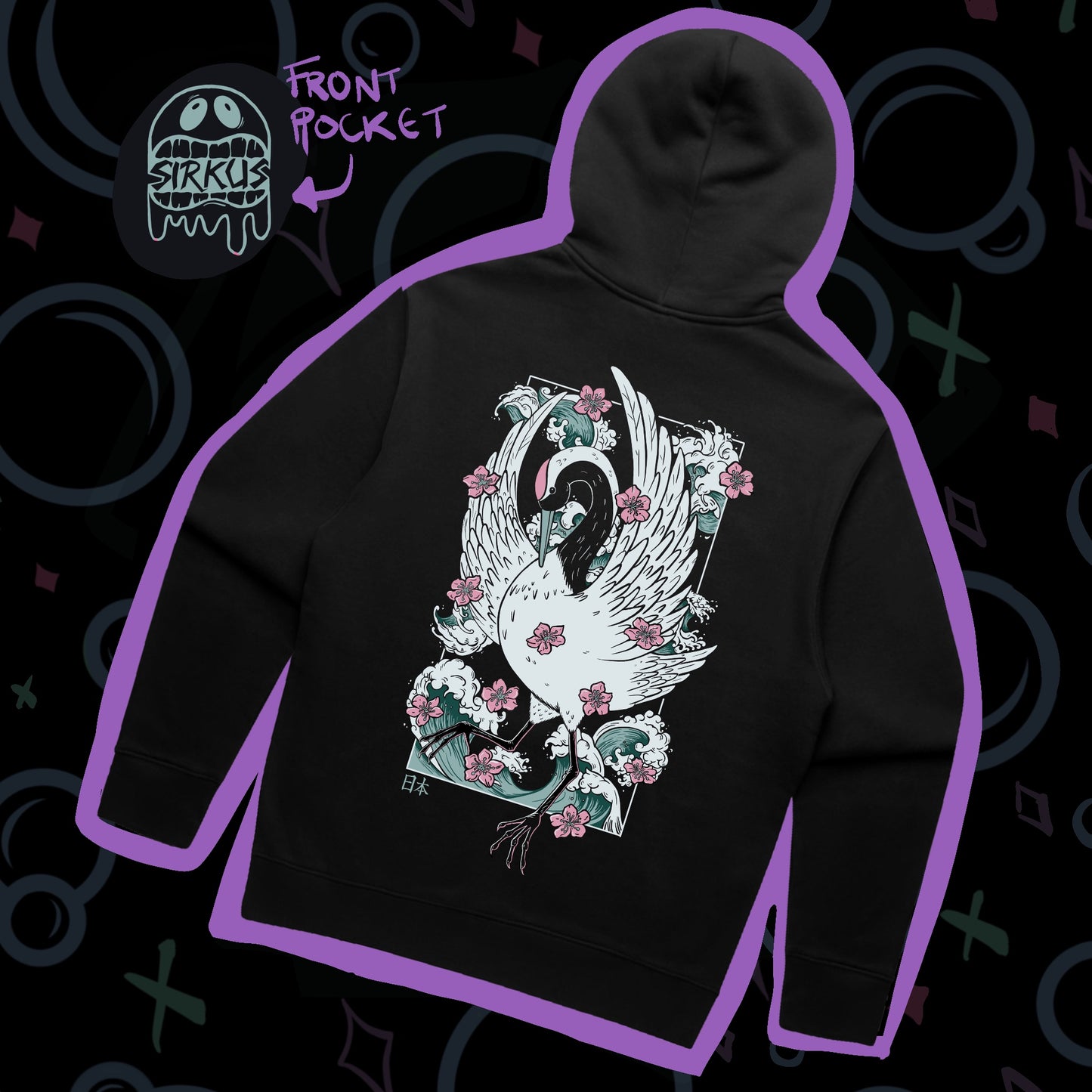 Heron - Zip Up Hoodie