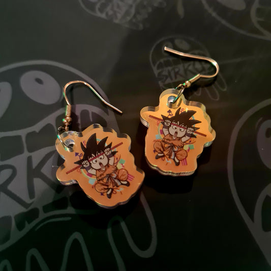 Goku holographic Earrings