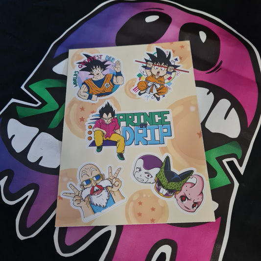 Dragonball sticker sheet